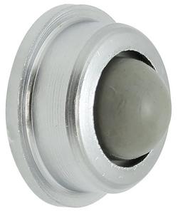 Convex Wall Bumper Stop in Plated Satin Chromium