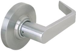 2-Grade Dummy Lock with Big Rose in Satin Chrome
