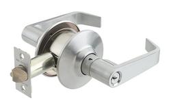 Cylindrical Lock in Satin Chrome