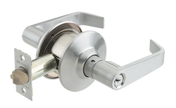 Cylindrical Lock in Satin Chrome