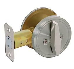 One Sided Deadbolt Blank Cover in Satin Nickel