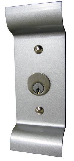 Pull and Rim Cylinder in Satin Nickel