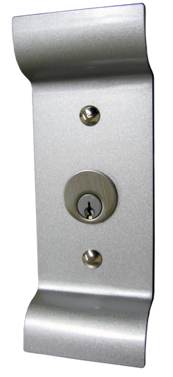 Pull and Rim Cylinder in Satin Nickel
