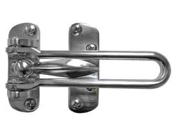 Swing Bar Door Guard with Ball Bearing in Satin Chrome
