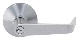 C-Keyway Lever Key Lock in Satin Chrome