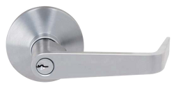 C-Keyway Lever Key Lock in Satin Chrome