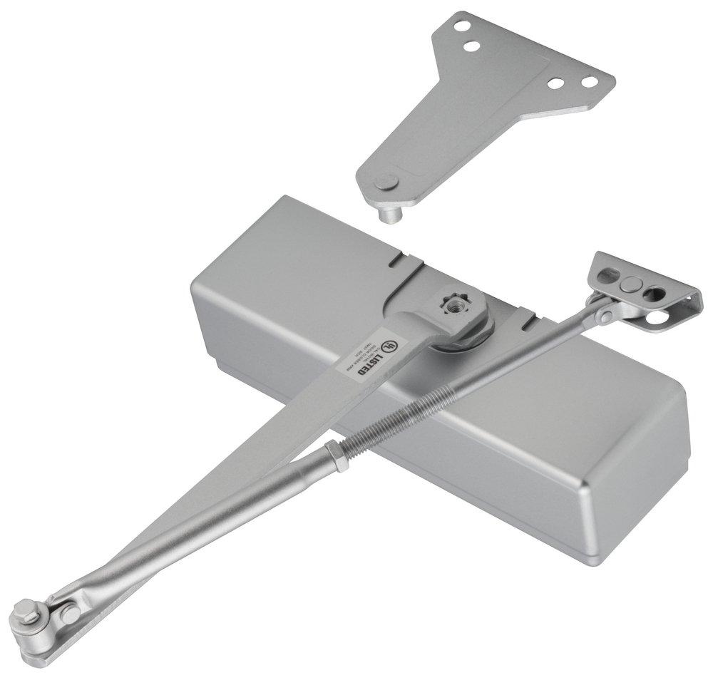 Cal-Royal Aluminum Adjustable Door Closer with Full Cover 