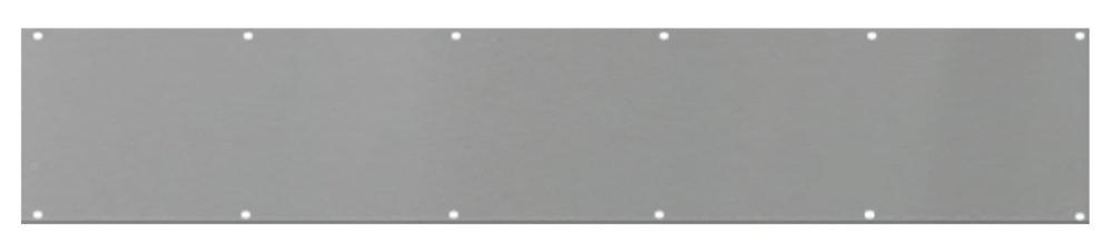 Satin Nickel 8 x 34 in. Aluminum Kick Plate 