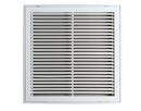 20 x 25 in. Filter Grille Grille in White Steel