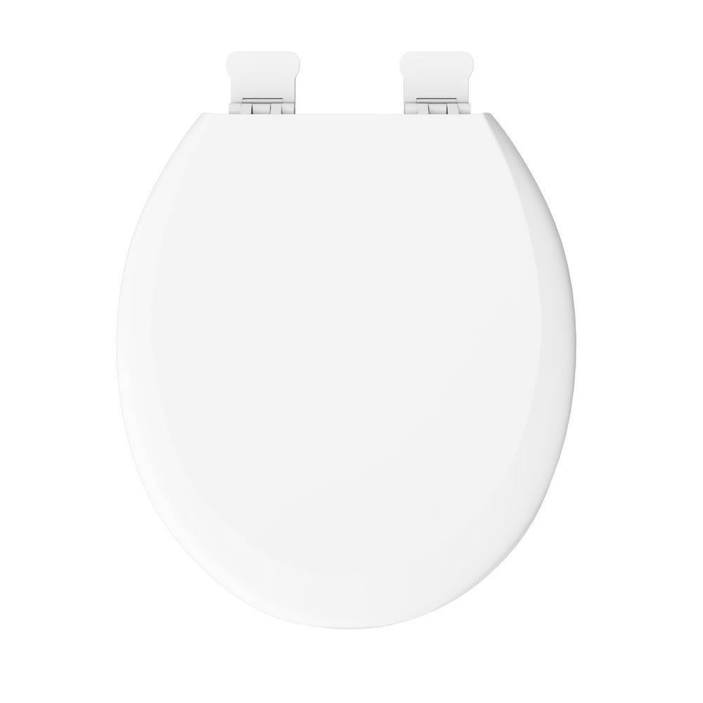 PROFLO&reg; White Round Closed Front with Cover 