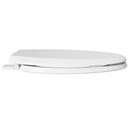 PROFLO&reg; White Elongated Toilet Seat with Easy Clean 