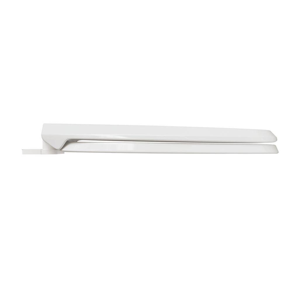 PROFLO&reg; White Elongated Toilet Seat with Easy Clean 