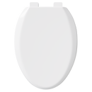 PROFLO&reg; White Elongated Toilet Seat with Easy Clean 