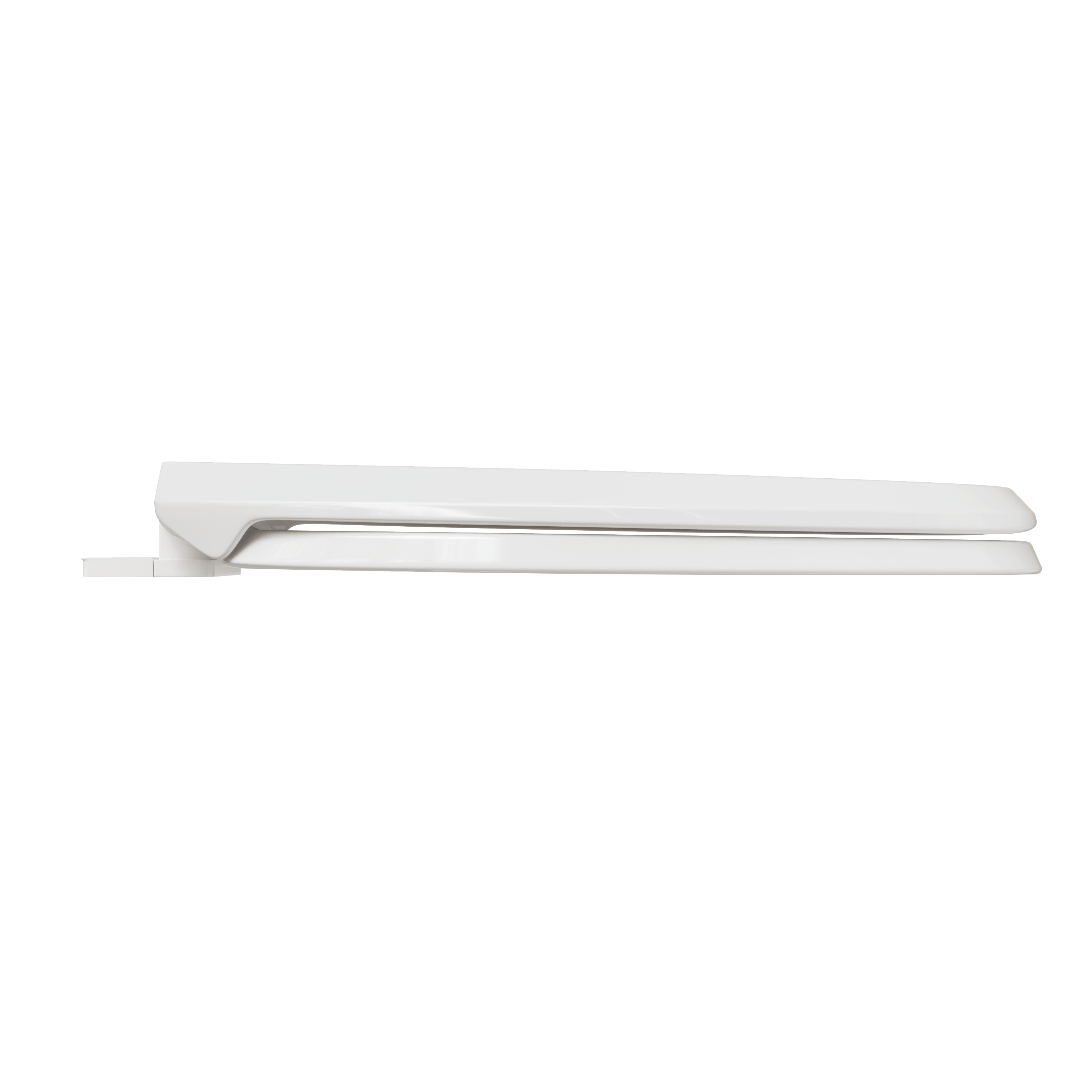 PROFLO&reg; White Elongated Toilet Seat with Easy Clean 