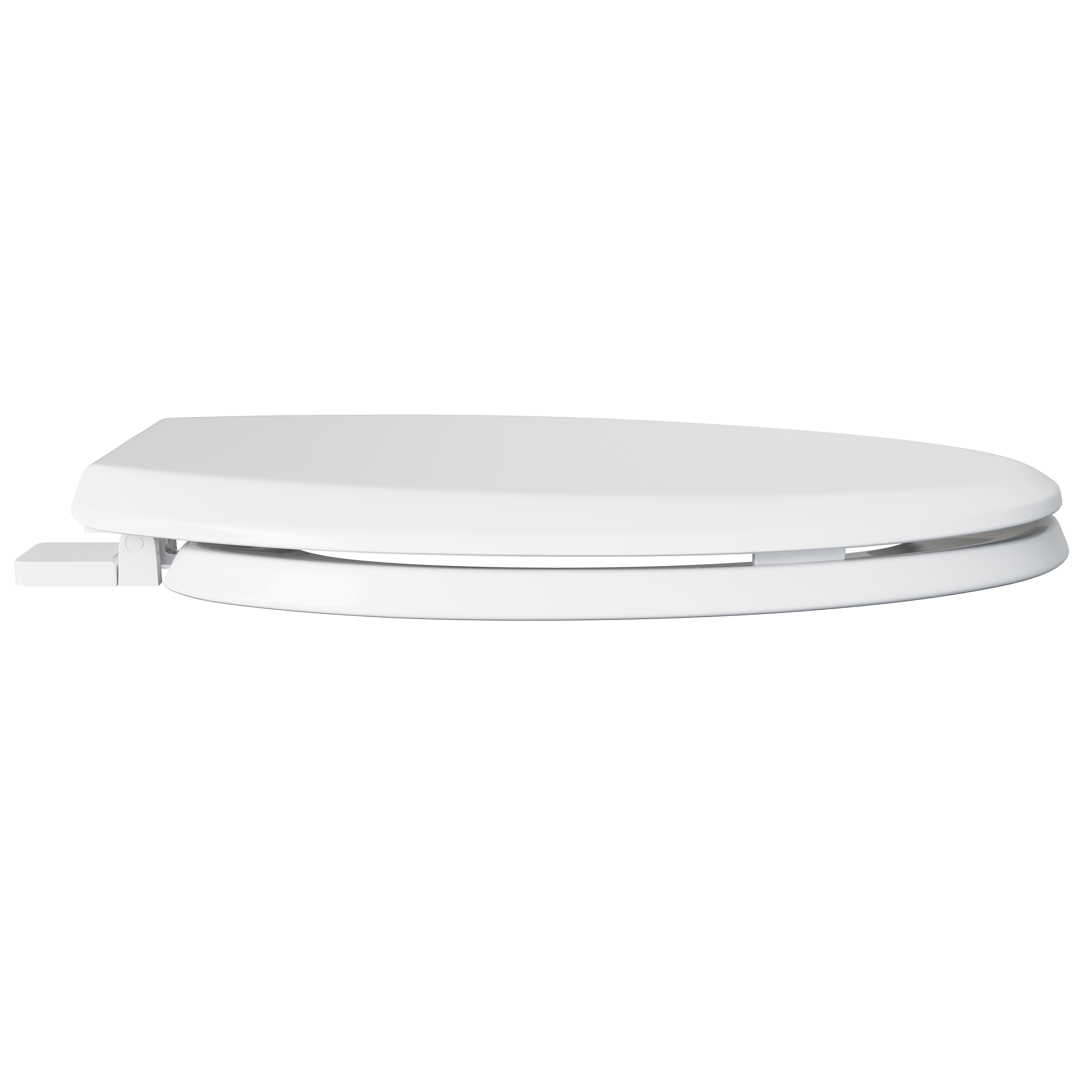 PROFLO&reg; White Elongated Toilet Seat with Easy Clean 