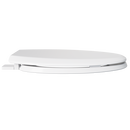 PROFLO&reg; White Elongated Toilet Seat with Easy Clean 