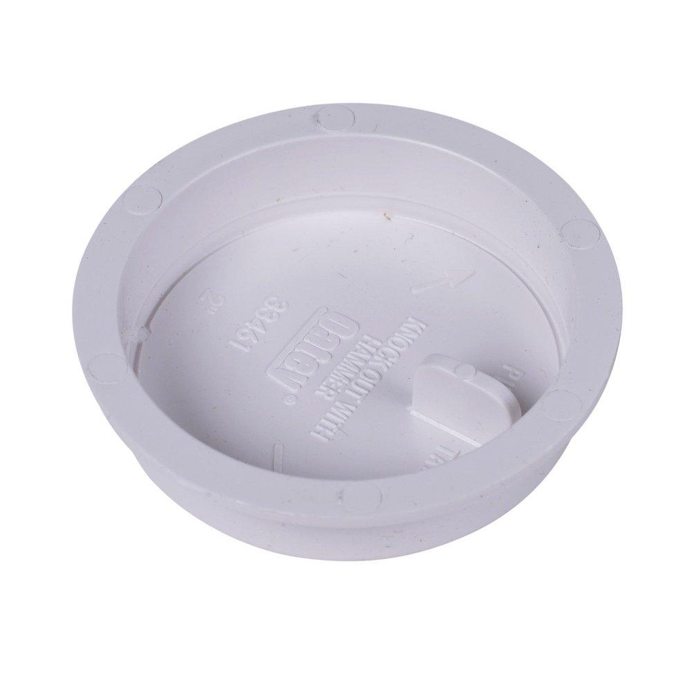 Oatey&reg; White ABS Knockout Test Cap in White 