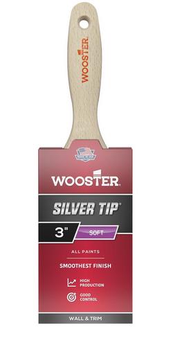3 x 2-15/16 in. Tip Varnish Paint Brush in Silver