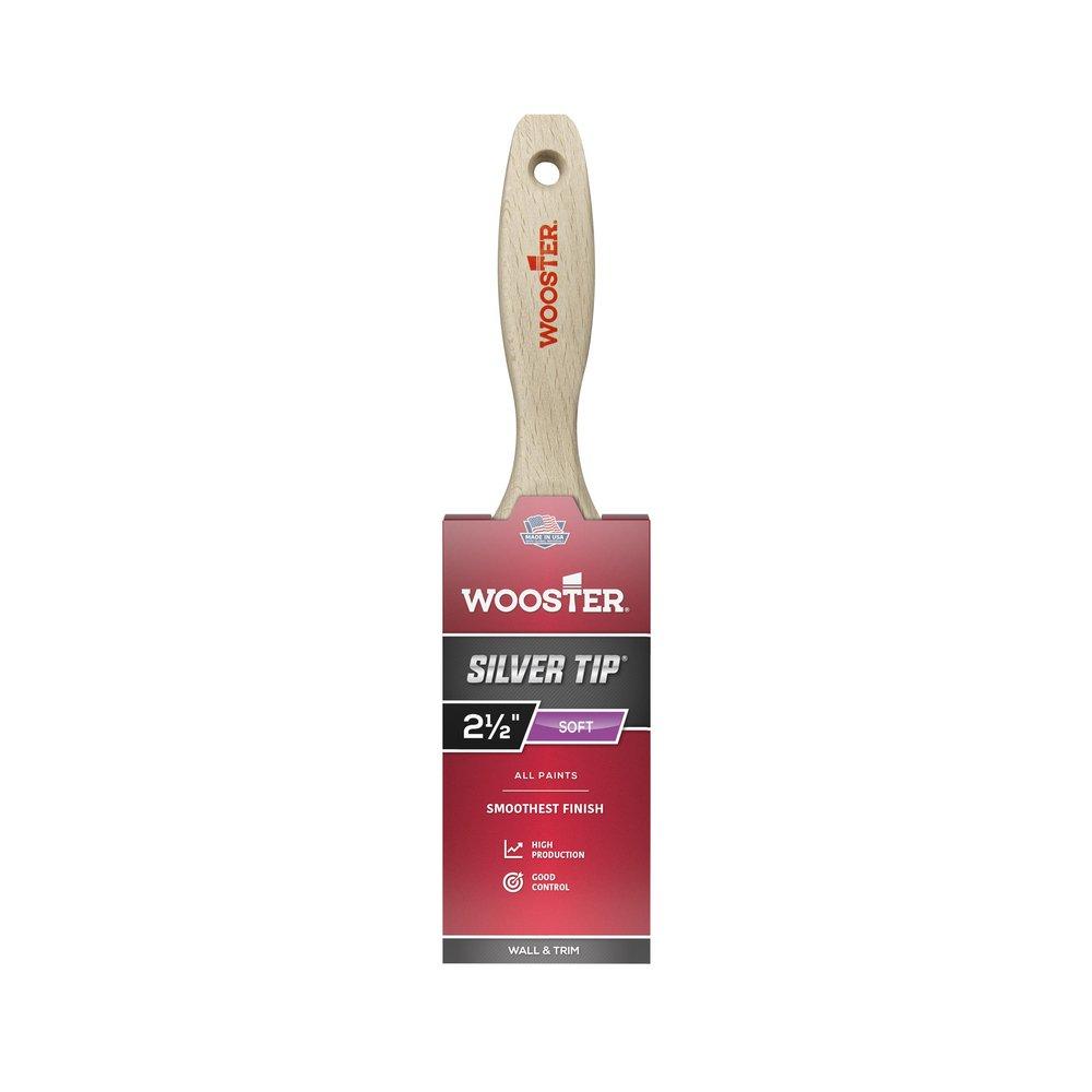 Wooster&reg; Silver Varnish Angle Sash Paint Brush in Silver 