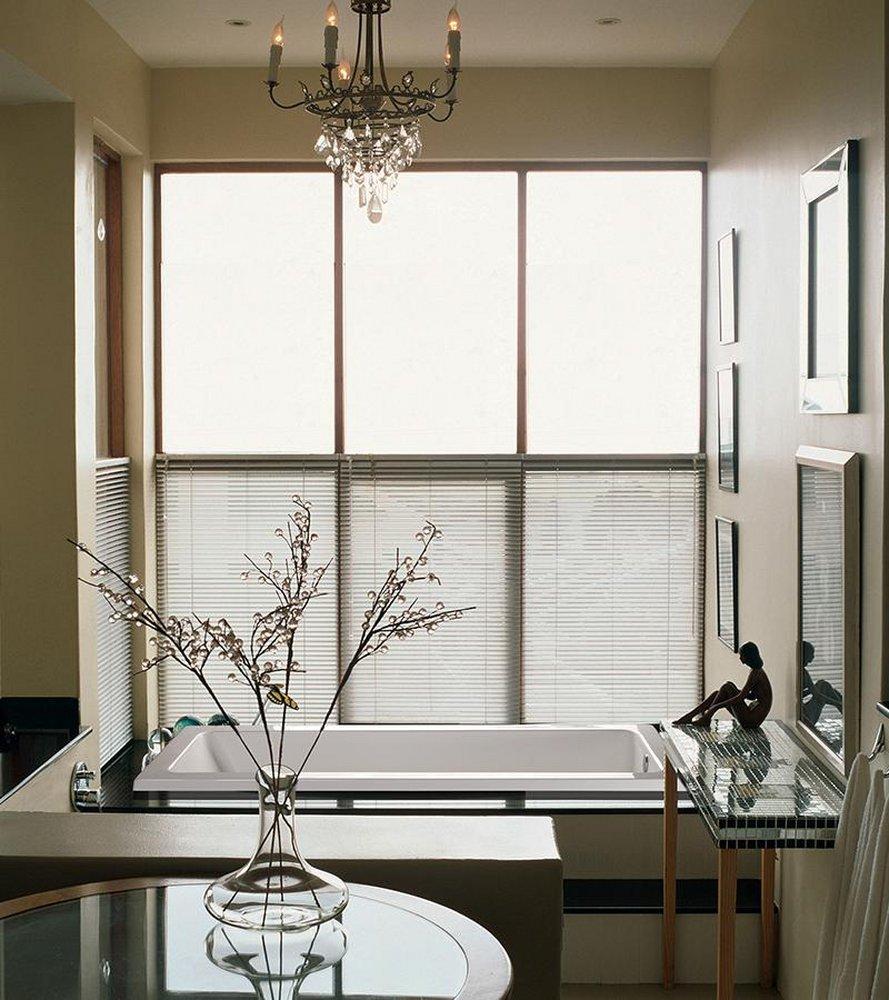 MTI Whirlpools&reg; White 54 x 36 in. Soaker Drop-In Bathtub with Left Drain 