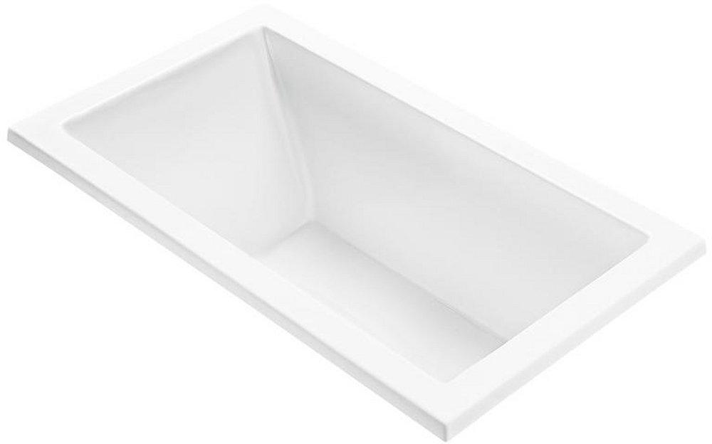 MTI Whirlpools&reg; White 54 x 36 in. Soaker Drop-In Bathtub with Left Drain 