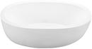 72-1/2 x 36-3/8 in. Acrylic Freestanding Oval Soaking Bathtub in White