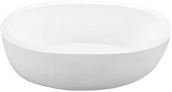 72-1/2 x 36-3/8 in. Acrylic Freestanding Oval Soaking Bathtub in White