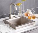 Native Trails Brushed Nickel 17 x 15 in. Drop-in Copper Bar Sink 