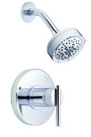 Single Lever Handle Trim Only Pressure Balancing Shower Faucet in Polished Chrome