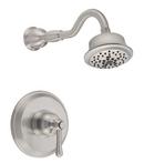 Pressure Balancing Shower Faucet with Single Lever Handle in Brushed Nickel