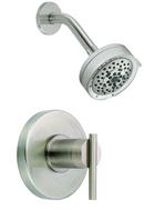 Single Lever Handle Pressure Balancing Shower Trim Only Faucet in Brushed Nickel