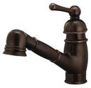 2.5 gpm Single Lever Handle Deckmount Kitchen Sink Faucet Swivel Spout Connection in Tumbled Bronze