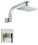 2 gpm Shower Faucet Trim with Single Lever Handle in Brushed Nickel