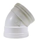 TRENCH TOUGH PLUS Gasket 45 Degree SDR 35 Plastic Sewer Elbow 