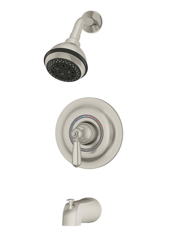 Symmons Industries Satin Nickel Single Handle Multi Function Bathtub & Shower Faucet (Trim Only) 