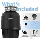 InSinkErator&reg; Black Enamel Continuous Feed Garbage Disposal with SoundSeal Technology 