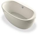 KOHLER Biscuit 65-1/2 x 36 in. Freestanding Bathtub with Center Drain 