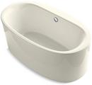 KOHLER Biscuit 65-1/2 x 36 in. Freestanding Bathtub with Center Drain 