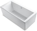 72 x 36-1/16 in. Soaker Freestanding Bathtub with Center Drain in White