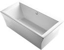 72 x 36 in. Freestanding Bathtub with Center Drain in White