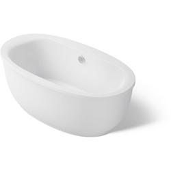 65-1/2 x 35-1/2 in. Freestanding Bathtub with Center Drain in White