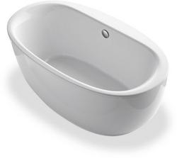 65-1/2 x 35-1/2 in. Freestanding Bathtub with Center Drain in White