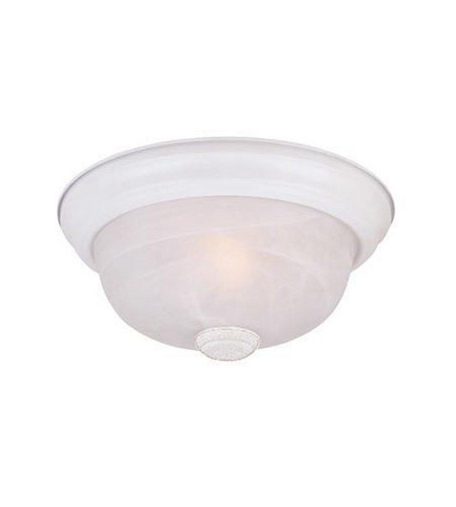 Designers Fountain White 15-1/4 in. 3-Light Flushmount 