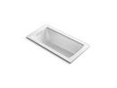 KOHLER White 60 x 30 in. Drop-In Bathtub with Reversible Drain 