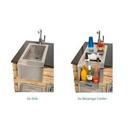 Alfresco Stainless Steel 27-1/4 x 24 in. Built-in Stainless Steel Bar Sink 