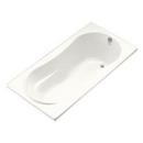 72 x 36 in. 72 gal 3-Wall Alcove Bathtub with Right Hand Drain in White