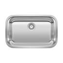 BLANCO Stainless Steel 28 x 18 in. No Hole Single Bowl Undermount Kitchen Sink 