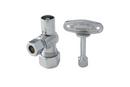 5/8 x 3/8 in. OD Compression x Compression Lever Angle Supply Stop Valve in Chrome Plated