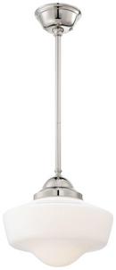 Minka Lavery Polished Nickel 150W 1-Light Pendant 