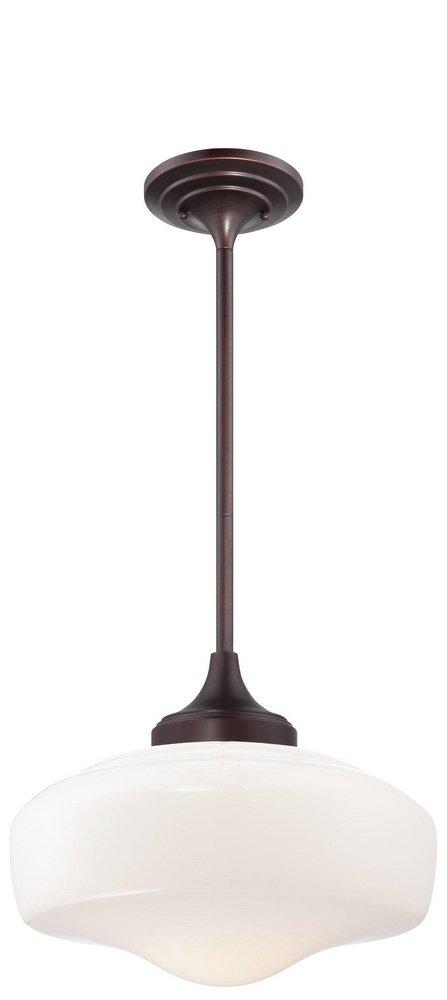 Minka Lavery Brushed Bronze BBRZ 1 150 Watts Medium Pendant 
